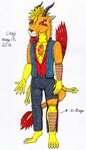 anthro fire_opal_(gem) male markers self_portrait solo crajfushiryu85 european_mythology greek_mythology mythology avian dragon hybrid mythological_avian mythological_bird mythological_creature mythological_firebird mythological_scalie phoenix scalie absurd_res hi_res marker_(artwork) model_sheet traditional_media_(artwork)