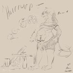 ambiguous_gender ambiguous_prey anthro belly bone breasts burping_up_object fatal_vore female hair hair_bun rumbling_stomach skull vore hunner canid canine canis domestic_cat domestic_dog felid feline felis lagomorph leporid mammal rabbit 1:1 absurd_res comic hi_res