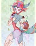 anthro butt easter_egg femboy holidays looking_back male rear_view skinny solo meribe easter helluva_boss stolas_(helluva_boss) avian bird demon owl 4:5 hi_res