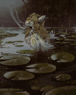 5_fingers anthro biped blue_eyes brown_hair clothed clothed_anthro clothed_male clothing disembodied_hand fingers ghost_hand hair inner_ear_fluff male outside raining solo tuft water wet wet_body wet_clothing wet_hair tatujapa edgar_vladilisitsa canid canine fox mammal 2025 digital_drawing_(artwork) digital_media_(artwork) hi_res