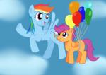 balloon cutie_mark duo equine feral flying friendship_is_magic hair horse jbond mammal multi-colored_hair my_little_pony pegasus pony purple_eyes purple_hair rainbow_dash_(mlp) rainbow_hair scootaloo_(mlp) wings
Rating: Safe
Score: 1
User: Jbond
Date: April 15, 2014