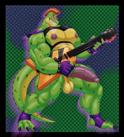 abstract_background anthro balls barazoku bass_guitar big_muscles big_pecs big_penis black_border border bracelet claws clothing erection eyebrows eyewear feet fingerless_gloves footwear genitals gloves green_body guitar hair handwear harness holding_guitar holding_musical_instrument holding_object huge_muscles huge_pecs huge_penis humanoid_genitalia humanoid_penis jewelry looking_at_viewer machine male mohawk muscular muscular_anthro muscular_male musical_instrument nipples non-mammal_balls non-mammal_nipples nude pecs penis playing_guitar playing_music plucked_string_instrument quads red_hair rock_out_with_your_cock_out shoulder_pads simple_background smile solo spiked_bracelet spikes standing string_instrument sunglasses teeth thick_penis thick_thighs toeless_footwear vein hunnipanda five_nights_at_freddy's five_nights_at_freddy's:_security_breach scottgames steel_wool_studios montgomery_gator alligator alligatorid animatronic crocodilian reptile robot scalie 2021 absurd_res hi_res