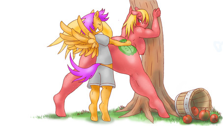anthro anthrofied apple big_macintosh_(mlp) blush breasts clothed clothed_sex clothing crossgender duo earth_pony equine feathered_wings feathers female food freckles friendship_is_magic fruit horse male male/female mammal my_little_pony orange_feathers pegasus pony scootaloo_(mlp) sex tree vaginal weasselk wings young
Rating: Explicit
Score: 5
User: Cat-in-Flight
Date: July 21, 2018 anthro anthrofied apple big_macintosh_(mlp) blush breasts clothed clothed_sex clothing crossgender duo earth_pony equine feathered_wings feathers female food freckles friendship_is_magic fruit horse male male/female mammal my_little_pony orange_feathers pegasus pony scootaloo_(mlp) sex tree vaginal weasselk wings young
Rating: Explicit
Score: 5
User: Cat-in-Flight
Date: July 21, 2018