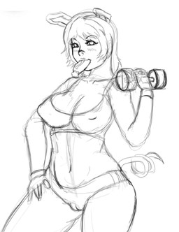 anthro big_breasts blush breasts camel_toe corruption_of_champions dclzexon dumbbell erect_nipples female hair lottie_(coc) mammal monochrome navel nipples pig porcine smile
Rating: Questionable
Score: 4
User: Robinebra
Date: May 30, 2013