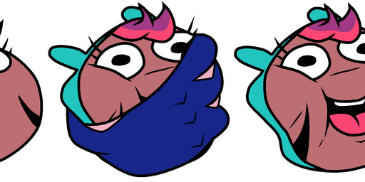 ambiguous_gender anthro black_facial_markings black_markings crush disembodied_hand duo eyelashes facial_markings hair head_markings humor markings open_mouth open_smile simple_background slapstick slapstick_humor smile white_background turismoturbo nintendo pokemon jess_(capdocks) chespin generation_6_pokemon pokemon_(species) 2019 aliasing binary_drawing digital_drawing_(artwork) digital_media_(artwork) english_description headshot_portrait hi_res portrait sequence male_(lore)