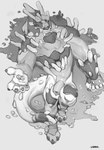 animal_genitalia anthro balls coin fist fully_sheathed genitals male money muscular muscular_anthro muscular_male nude offering_money outstretched_arm penis sheath simple_background solo tail treasure_hoard lisovik. mythology dragon mythological_creature mythological_scalie scalie hi_res monochrome