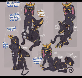 anal anthro blue_eyes bodypaint cunnilingus dark_body dark_skin dialogue duo egyptian female female/female female_anthro female_rimming_female flat_chested furgonomic_piercing furgonomics gold_(metal) gold_jewelry jewelry kneeling masturbation oral piercing rimming rubbing_ear sex text tribadism vaginal yellow_eyes young trufzn nefi_(waketab) domestic_cat felid feline felis lagomorph leporid mammal rabbit absurd_res english_text hi_res