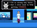 anthro antlers big_breasts big_muscles breasts city clothed clothing dialogue dialogue_box duo fair female fur growth horn huge_muscles muscle_growth muscular muscular_female robe size_difference snowgrave street text tight_clothing anonymous_artist third-party_edit deltarune undertale_(series) noelle_holiday susie_(deltarune) deer mammal new_world_deer reindeer reptile scalie 2021 4:3 digital_media_(artwork) english_text pixel_(artwork)