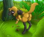 2_anuses anthro anus backsack balls bent_over berry butt detailed_background exposing food fruit genitals leppa_berry male multi_anus nature necktie outside paws plant pokemon_berry semi-anthro solo akiru01 nintendo pokemon susar_drop canid canine generation_4_pokemon mammal pokemon_(species) riolu shiny_pokemon 6:5 hi_res