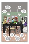 3d_background anthro barefoot black_body black_fur blue_clothing blue_eyes blue_jacket blue_shirt blue_topwear bottomwear breasts brown_body brown_fur brown_hair brown_markings chair cheek_tuft chopsticks clothed clothing cutlery dialogue digitigrade dining_room dining_table dipstick_ears dipstick_hair ear_markings eyewear facial_tuft feet female food fork fur furniture glass glasses green_eyes grey_body grey_bottomwear grey_clothing grey_fur grey_hair grey_pants grey_shirt grey_tank_top grey_topwear group hair highlights_(coloring) inside jacket kitchen_utensils long_hair markings multicolored_ears orange_eyes pants plate ponytail purple_clothing purple_shirt purple_tank_top purple_topwear red_body red_clothing red_fur red_hair red_highlights red_topwear red_tube_top round_glasses shirt short_hair sitting sleeveless_sweater speech_bubble sweater table tail tan_body tan_fur tank_top text tied_hair tools topwear tube_top tuft white_body white_clothing white_fur white_hair white_shirt white_tank_top white_topwear yellow_clothing yellow_sweater yellow_topwear foxboy83 tootaloo vixen_logic arctica_(vixen_logic) ferra_(vixen_logic) marble_(vixen_logic) red_(vixen_logic) silver_(vixen_logic) zerda_(vixen_logic) arctic_fox canid canine fennec_fox fox mammal marble_fox red_fox silver_fox tibetan_sand_fox true_fox colored comic digital_media_(artwork) english_text hi_res