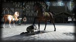 bowing dominant dominant_feral dominant_male domination/submission fantasy female feral group kneeling male male/female medieval peasant pinned pinned_to_ground submissive submissive_female submissive_human village felicitydarkmare equid equine horse human mammal hi_res