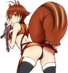 animal_ears antenna_hair bare_shoulders black_gloves black_legwear black_panties blazblue blush breasts brown_eyes brown_hair butt female fingerless_gloves gloves hair human looking_back makoto_nanaya mammal minatsuki_randoseru orange_skirt panties plain_background rodent short_hair simple_background skirt solo squirrel squirrel_ears squirrel_tail thigh_highs thong tonfa underwear weapon white_background
Rating: Questionable
Score: 0
User: AnacondaRifle
Date: April 23, 2014
