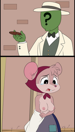 anthro big_breasts big_ears blackmail bodily_fluids breasts brown_body brown_fur clothing crying duo female forced fur imminent_rape imminent_sex male male/female nipples sad tears underwear undressing lonbluewolf third-party_edit family_guy infinitum_recycling anon armando's_wife_(family_guy) human mammal mouse murid murine rodent comic hi_res mother_(lore) parent_(lore)