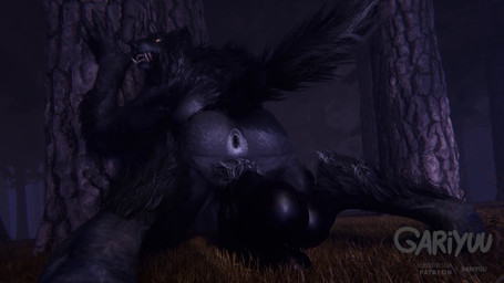 anthro anus backsack balls big_balls butt foreskin genitals huge_balls low-angle_view male male_anthro penile penis presenting presenting_anus presenting_hindquarters rear_view solo spread_legs spreading gariyuu_(artist) sound_warning mythology canid canine canis mammal mythological_canine mythological_creature werecanid werecanine werecreature werewolf 16:9 3d_(artwork) 3d_animation animated digital_media_(artwork) hi_res long_playtime sound video widescreen