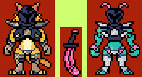 alternate_universe anthro armor bikini bikini_armor breasts chainmail chainmail_bikini clothing duo female melee_weapon shoulder_pads sprite sprite_sheet swimwear sword thick_thighs two-piece_swimsuit unconvincing_armor weapon chaoskres under(her)tail undertale undertale_(series) royal_guard_(undertale) royal_guards royal_guards_(under(her)tail) animal_humanoid arthropod arthropod_humanoid cat_humanoid felid felid_humanoid feline feline_humanoid humanoid insect insect_humanoid mammal mammal_humanoid mantis mantis_humanoid digital_media_(artwork) pixel_(artwork)