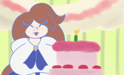 anthro big_breasts breast_grab breast_squish breasts duo female female/female hand_on_breast squish startlin canid canine canis domestic_dog human mammal 2d_animation absurd_res animated hi_res no_sound short_playtime webm