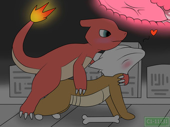 3_toes all_fours blush bone bone_mask brown_body brown_skin cemetery claws doggystyle duo eyes_closed feet female feral fire flaming_tail from_behind_position genitals happy happy_sex heart_symbol holding_partner horn male male/female mask penetration penile penile_penetration penis penis_in_vagina pink_penis red_body red_skin sex skull skull_accessory skull_mask smile tail toes tombstone vaginal vaginal_penetration vein veiny_penis x-ray_view c1-11131 4:3