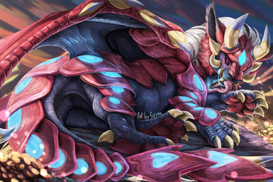coin detailed_painting feral licking looking_at_viewer lying painting_(object) pawpads paws sassy solo sunset tail tongue tongue_out wings blitzdrachin conditional_dnp mythology fang_(cr0wn) dragon mythological_creature mythological_scalie scalie 3:2