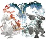 ambiguous_gender blue_eyes electricity fire fur group ice legendary_trio red_eyes simple_background teeth trio white_body white_fur wings yellow_eyes kan419_k mythology nintendo pokemon dragon furred_dragon furred_scalie generation_5_pokemon kyurem legendary_pokemon mythological_creature mythological_scalie normal_kyurem pokemon_(species) reshiram scalie tao_trio zekrom