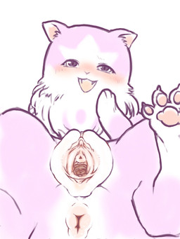 anus blush chest_tuft claws clitoral_hood clitoris cute_fangs fangs female female_feral feral foreshortening front_view fur fur_tuft gaping gaping_vagina genitals half-closed_eyes inner_ear_fluff inner_labia looking_at_viewer lying multicolored_body multicolored_fur narrowed_eyes on_back open_mouth open_smile paws pink_body pink_fur quadruped simple_background smile solo teeth toe_claws tuft two_tone_body two_tone_fur urethra vaginal_canal vulva white_background white_body white_fur diru domestic_cat felid feline felis mammal 2020 3:4 digital_drawing_(artwork) digital_media_(artwork) flat_colors hi_res