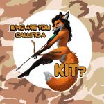 anthro archer arrow_(weapon) black_hair black_nose bow_(weapon) breasts butt camo desert_camo dipstick_tail female fur gloves_(marking) hair leg_markings looking_at_viewer markings nude pose ranged_weapon red_body red_fur smile socks_(marking) solo tail tail_markings text weapon ipoke canid canine fox mammal 1:1 2017 english_text pinup