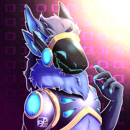 abstract_background anthro blue_claws blush blush_lines claws fur machine male multi_ear neck_tuft purple_body purple_fur screen screen_face smile solo tuft unknown_artist dersky protogen 1:1 bust_portrait digital_media_(artwork) digital_painting_(artwork) hi_res icon painting_(artwork) portrait
