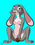 anthro breasts candy chocolate chocolate_egg clothed clothing dessert eating egg female food food_fetish food_play fur grey_body grey_fur long_ears misleading_thumbnail purple_eyes simple_background smile solo text generalscot gscot disney zootopia judy_hopps lagomorph leporid mammal rabbit 2016 digital_media_(artwork)