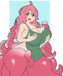 ahoge apron apron_only barista beverage big_breasts blue_eyes breasts cleavage clothed clothing coffee coffee_cup container cup curvy_figure female green_apron green_clothing hair holding_breast huge_breasts huge_thighs looking_at_viewer marker mostly_nude open_mouth pink_hair pink_tentacles skimpy smile solo spiral_eyes tentacle_legs tentacle_limbs tentacles thick_tentacles thick_thighs wide_hips sakanadaze interspecies_reviewers ocpa_(interspecies_reviewers) animal_humanoid cecaelia cephalopod cephalopod_humanoid cephalopod_taur coleoid humanoid humanoid_taur mammal mammal_taur marine marine_humanoid mollusk mollusk_humanoid octopodiform octopus_humanoid octopus_taur scylla succubus taur digital_drawing_(artwork) digital_media_(artwork)