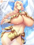 big_breasts breasts feathered_wings feathers female huge_breasts not_furry solo the_seven_heavenly_virtues wings haganef sariel angel angel_humanoid humanoid winged_humanoid tagme