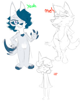 anthro female fur group jeea looking_at_viewer nude simple_background smile solo tail trio kranson canid canine canis mammal wolf 3:4 digital_media_(artwork) hi_res