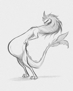 anthro belly big_belly claws eyes_closed female fur hair hand_on_hip horn huge_belly hyper hyper_belly hyper_pregnancy mane mouth_closed nude pregnant pregnant_anthro pregnant_female solo standing tail convexpert disney mythology raya_and_the_last_dragon sisu_(ratld) dragon eastern_dragon mythological_creature mythological_scalie scalie 2026 hi_res monochrome