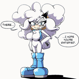 anthro blue_body blue_boots blue_clothing blue_footwear blue_topwear blue_vest boots breasts clothing dialogue featureless_breasts featureless_crotch female footwear hair morphing nude_anthro shoes solo speech_bubble text tied_hair topwear transformation vest white_body sachasketchy idw_publishing sega sonic_the_hedgehog_(comics) sonic_the_hedgehog_(idw) sonic_the_hedgehog_(series) lanolin_the_sheep_(sonic) mimic_the_octopus sally_acorn aquatic bovid caprine cephalopod coleoid mammal mollusk octopodiform octopus sheep 1:1 2025 animated animated_gif digital_media_(artwork) english_text short_playtime