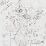 2015 alternate_form anthro anthrofied artificial_intelligence bald_crotch breasts casual_nudity crotch_lines curvy_figure dialogue digital_creature elpatrixf english_text eyebrows eyelashes featureless_crotch female front_view generation_4_pokemon gesture glistening glistening_eyes greyscale hourglass_figure looking_forward makeup mascara medium_breasts monochrome navel nintendo nipples nude pinup pokemon pokemon_(species) pokemorph portrait porygon-z pose pubic_mound question shrug signature simple_background sketch slim small_waist solo standing text thick_thighs three-quarter_portrait url white_background wide_hips