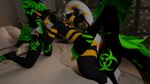 anal anal_penetration anthro bedroom biohazard_symbol black_body bodily_fluids cum cum_drip dripping fellatio fur genital_fluids genitals green_body green_fur group group_sex hazard_symbol inside looking_pleasured male male/male mr.foxboys oral penetration penile penis raised_tail red_penis sex stripes symbol tail threesome trio yellow_penis peq42 mythology dragon felid mammal mayu_(azuki) mythological_creature mythological_scalie nardoragon scalie wickerbeast 16:9 3d_(artwork) digital_media_(artwork) hi_res widescreen