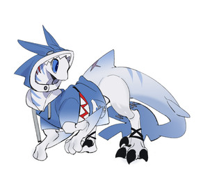 alternate_species biped bite_mark bite_taken clothed clothed_feral clothing female female_feral feral feralized fin notched_fin notched_tail scar shark_tail solo surgical_suture tail tail_scar thick_tail wolf_(wolf25920441) hololive hololive_en mythology vtuber gawr_gura aquatic aquatic_dragon dragon mythological_creature mythological_scalie scalie digital_media_(artwork) hi_res
