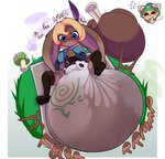 anthro backpack big_diaper blue_eyes blush blush_lines boots brown_body brown_fur changing_mat clothing diaper ears_down eyelashes feces footwear fungus fur grass hair imminent_diaper_change long_ears lying male moan mushroom offscreen_character on_back on_ground onomatopoeia pivoted_ears plant pooping shoes short soiled_diaper soiling soiling_diaper solo sound_effects spread_legs spreading stink_fumes stink_lines text unclean_diaper used_diaper chocomintshake league_of_legends riot_games tencent teemo_(lol) yordle 2025 absurd_res hi_res