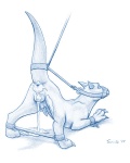 2007 after_sex anus balls bdsm bondage bound cum cum_in_ass cum_inside dragon feral gay horn male monochrome muzzle_(object) muzzled penis raised_tail scalie solo spreader_bar taurin_fox
Rating: Explicit
Score: 17
User: Batty
Date: October 15, 2012