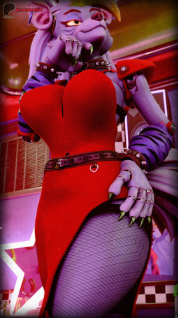 anthro belt choker clothed clothing colored_nails dress female fishnet_clothing fishnet_legwear green_nails jewelry legwear nails necklace red_clothing red_dress solo blackterio mayosplash_(modeler) five_nights_at_freddy's five_nights_at_freddy's:_security_breach scottgames steel_wool_studios roxanne_wolf 3d_(artwork) 9:16 alternate_version_at_paywall alternate_version_at_source blender_(artwork) blender_cycles_(artwork) digital_media_(artwork) hi_res