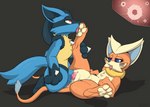 abdominal_bulge anthro balls bodily_fluids breed buizel canid canine cum cum_inside delcatty digital_media_(artwork) duo erection feet felid feline female female_penetrated feral foot_fetish foot_lick foot_play fur generation_3_pokemon generation_4_pokemon genital_fluids genitals hi_res hybrid impregnation internal licking lucario male male/female male_penetrating male_penetrating_female mammal nintendo open_mouth orange_body ovum penetration penile penile_penetration penis penis_in_pussy pokemon pokemon_(species) pussy redeye sex simple_background tail tongue tongue_out vaginal vaginal_penetration