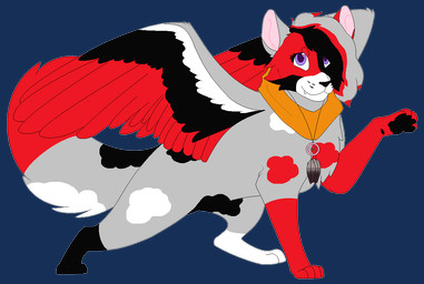 ambiguous_gender black_body black_feathers black_nose black_pawpads digitigrade dreamcatcher feathered_wings feathers feral feral_with_hair fur grey_body grey_fur hair hair_over_eye jewelry necklace orange_scarf pawpads paws pink_inner_ear purple_eyes raised_paw red_body red_feathers red_fur scarf simple_background snout solo standing tail toony transparent_background whisker_spots white_body white_feathers white_fur wings sebdoggo domestic_cat felid feline felis mammal 2018 aliasing alpha_channel digital_drawing_(artwork) digital_media_(artwork) flat_colors full-length_portrait microsoft_paint_(artwork) portrait