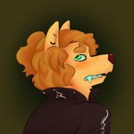 anthro clothing ear_piercing ear_ring fangs female hair iconography jacket leather leather_clothing leather_jacket leather_topwear piercing ponytail ring_piercing scoff smile smirk solo teeth topwear funkybirddude_(artist) canid canine canis humanoid mammal wolf rendered 1:1 hi_res icon