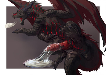 animal_genitalia bodily_fluids breath claws condom cum erection feral filled_condom finger_claws genital_fluids genital_slit genitals knot knotted_penis long_neck looking_pleasured lying male multicolored_body on_side penis raised_leg sexual_barrier_device snout solo tail toe_claws wings babanasaur european_mythology mythology thurkearvyth dragon mythological_creature mythological_scalie scalie western_dragon hi_res