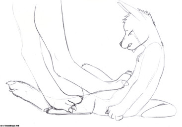 ambiguous_gender anthro bodily_fluids claws crying discipline duo eyes_closed fur grimace hair nipples nude pain paws punishment simple_background size_difference stomping tears teeth toe_claws white_background young young_anthro twisteddragon canid canine macropod mammal marsupial black_and_white graphite_(artwork) monochrome traditional_media_(artwork)