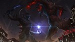 2015 4_eyes anamorphic_lens_flare arm_spikes building detailed_background digital_media_(artwork) digital_painting_(artwork) duo embers english_text featureless_crotch fight fist glowing_weapon halo hi_res holding_knife holding_object humanoid imminent_punch knife light lighting low-angle_view macro magic male male_humanoid mist_xg monster monstrous_humanoid mouthless multi_eye night not_furry nude open_mouth outside particles sign skyscraper sparks spikes spikes_(anatomy) text triangle_(shape) worm's-eye_view