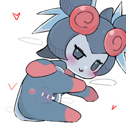 anus blush body_blush butt censor_bar censored_genitalia censored_vulva featureless_feet featureless_hands feet female female_humanoid genitals grey_body grey_eyes hand_on_butt hearts_around_body innie_vulva kemono lying multicolored_body on_side presenting presenting_anus presenting_hindquarters presenting_vulva rear_view red_body simple_background slim slim_female slim_humanoid solo two_tone_body vulva vulva_blush white_background purupuwa ponos_corp. the_battle_cats blizana_(the_battle_cats) elemental_creature elemental_humanoid humanoid 1:1 2026 cel_shading censored digital_drawing_(artwork) digital_media_(artwork) hi_res shaded