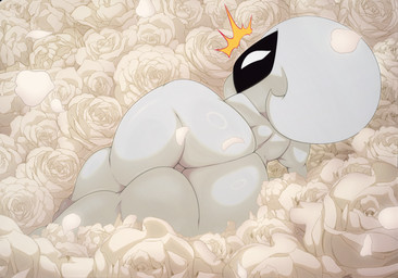 anthro big_butt bottom_heavy butt female huge_butt huge_hips huge_thighs hyper hyper_butt hyper_hips hyper_thighs lying on_side rear_view shortstack shortstack_female solo thick_thighs white_body wide_hips bigdon1992 hollow_knight:_silksong hollow_knight_(franchise) team_cherry lace_(hollow_knight:_silksong) arthropod insect 2025 digital_media_(artwork) hi_res