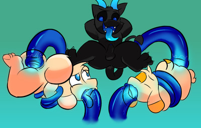 anal anthro anus evil_face forced gaping genitals group horn magic male male/male oral penis rape sex tentacles trio sleepyly sleepy_(sleepyly) zax_(sleepyly) canid canine canis demon domestic_dog imp mammal hi_res