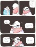 aftertale animated_skeleton blood bodily_fluids bone clothed clothing comic dialogue english_text glitch loverofpiggies male not_furry sans_(undertale) skeleton teeth text undead undertale undertale_(series) wounded