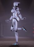 5_fingers blurred_background breasts butt featureless_breasts female fingers machine not_furry nude side_view solo white_body gold97fox haydee_(game) haydee humanoid robot robot_humanoid 2019 3d_(artwork) digital_media_(artwork) hi_res