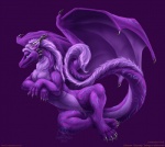 claws female feral fur genitals horn looking_at_viewer membrane_(anatomy) membranous_wings nude pose presenting purple_body purple_fur pussy solo spread_legs spreading tail text wings curiodraco european_mythology mythology kirynaku_(kalemendrax) dragon furred_dragon furred_scalie mythological_creature mythological_scalie reptile scalie western_dragon english_text pinup